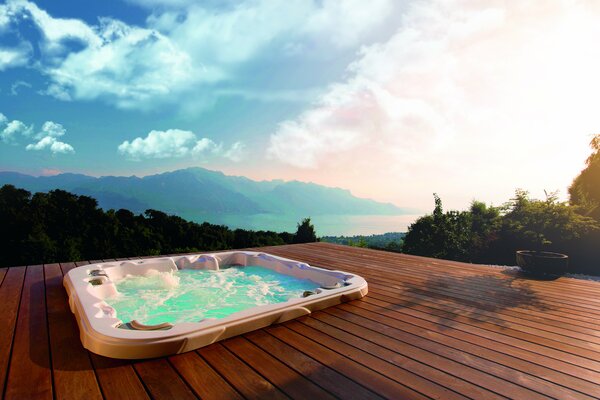 Outdoor Whirlpool Terrasse Dimension One Spas